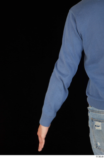 Hamza arm blue sweatshirt dressed upper body 0004.jpg